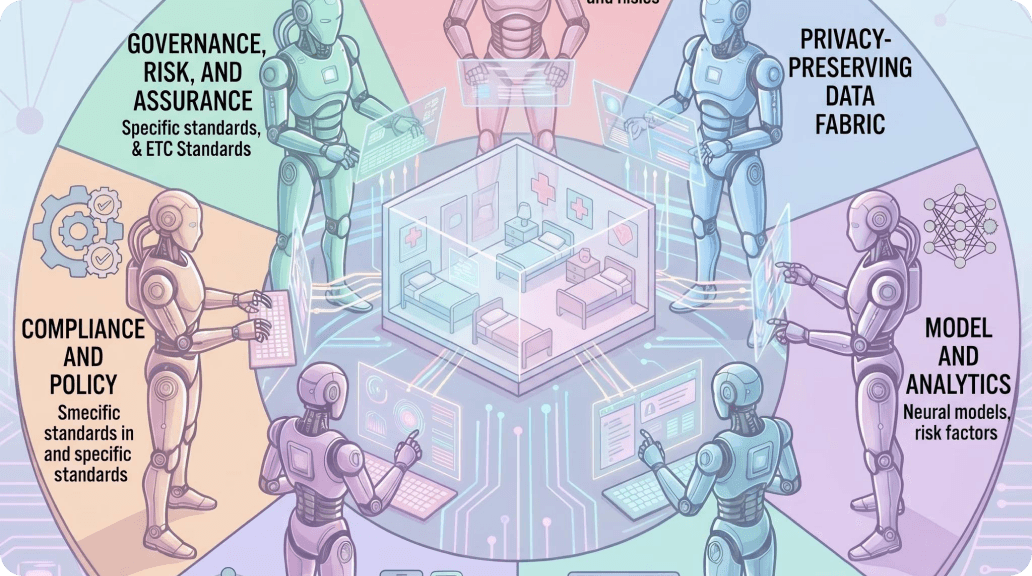 Multi-layered architecture for hospital AI systems